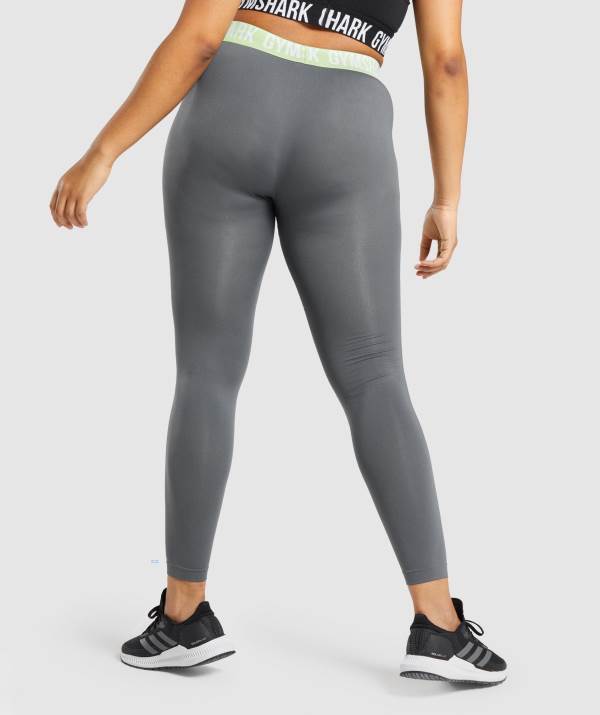 Damske Legíny Gymshark Fit Seamless Tmavo Siva | YX4835297